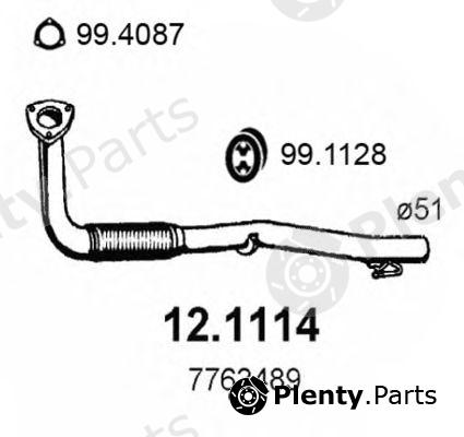  ASSO part 12.1114 (121114) Exhaust Pipe