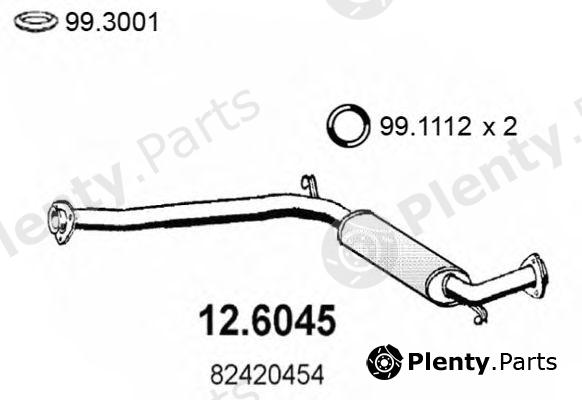  ASSO part 12.6045 (126045) Middle Silencer