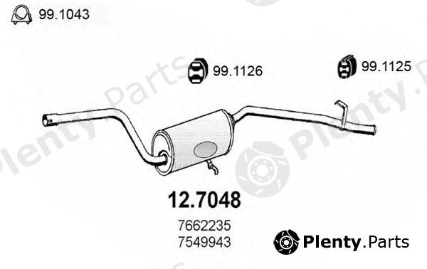  ASSO part 12.7048 (127048) End Silencer