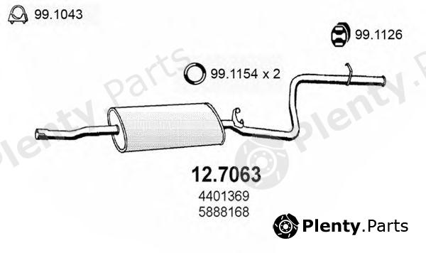  ASSO part 12.7063 (127063) End Silencer