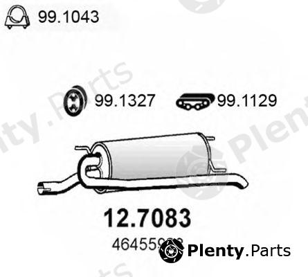  ASSO part 12.7083 (127083) End Silencer