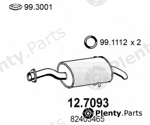  ASSO part 12.7093 (127093) End Silencer