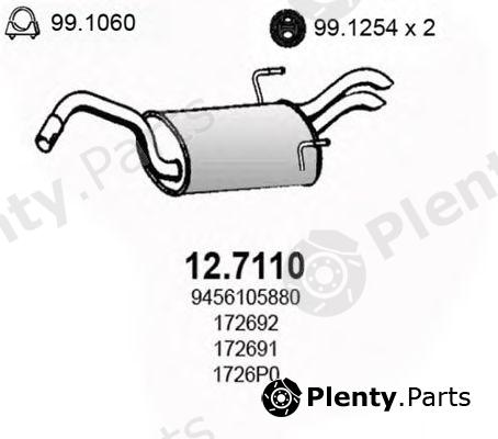  ASSO part 12.7110 (127110) End Silencer