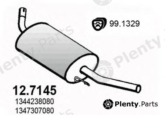  ASSO part 12.7145 (127145) End Silencer