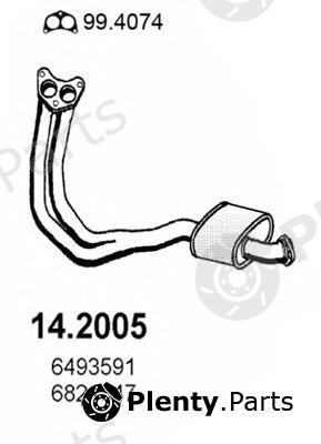  ASSO part 14.2005 (142005) Front Silencer