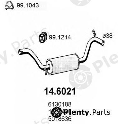  ASSO part 14.6021 (146021) Middle Silencer