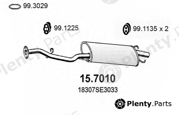  ASSO part 15.7010 (157010) End Silencer
