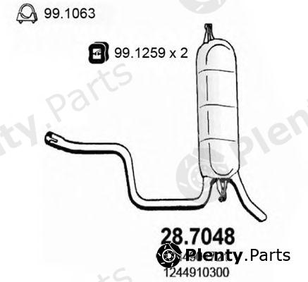  ASSO part 28.7048 (287048) End Silencer