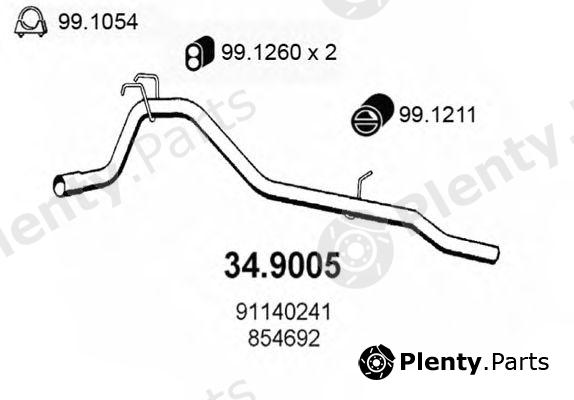  ASSO part 34.9005 (349005) Exhaust Pipe