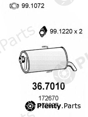  ASSO part 36.7010 (367010) End Silencer