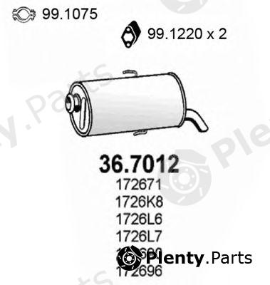  ASSO part 36.7012 (367012) End Silencer