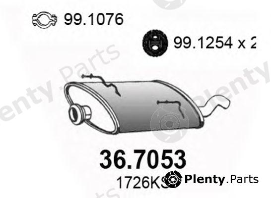  ASSO part 36.7053 (367053) End Silencer