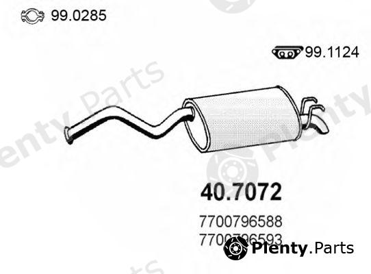  ASSO part 40.7072 (407072) End Silencer