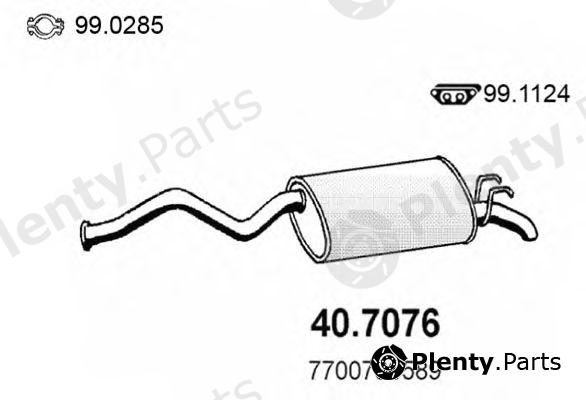  ASSO part 40.7076 (407076) End Silencer