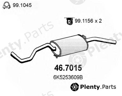  ASSO part 46.7015 (467015) End Silencer