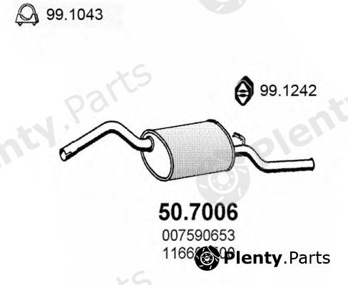  ASSO part 50.7006 (507006) End Silencer