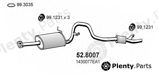  ASSO part 52.8007 (528007) Middle-/End Silencer