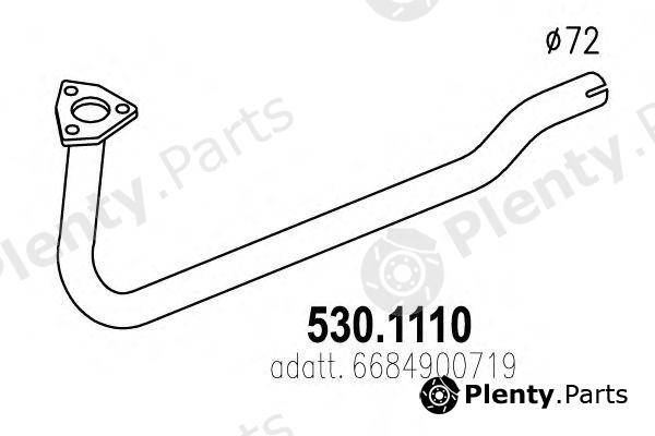  ASSO part 530.1110 (5301110) Exhaust Pipe