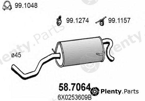  ASSO part 58.7064 (587064) End Silencer
