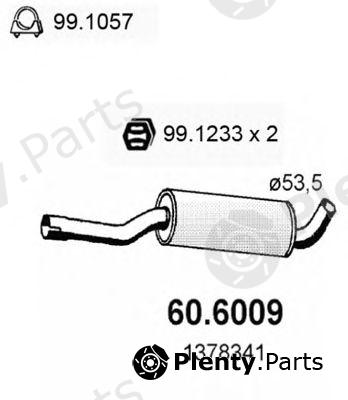  ASSO part 60.6009 (606009) Middle Silencer