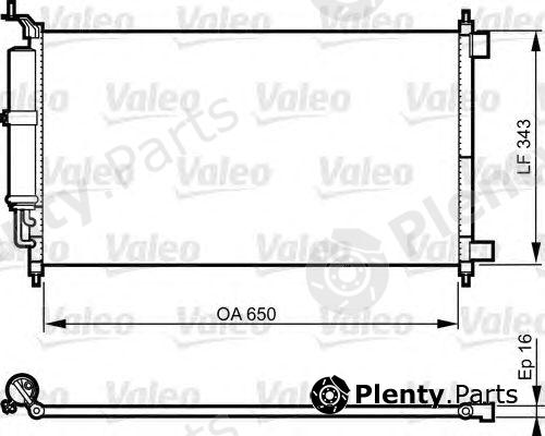  VALEO part 814221 Condenser, air conditioning
