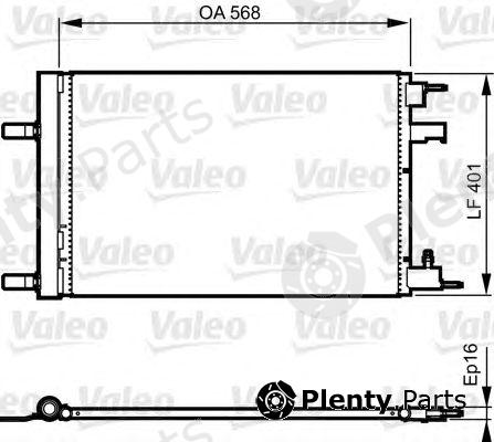  VALEO part 814201 Condenser, air conditioning