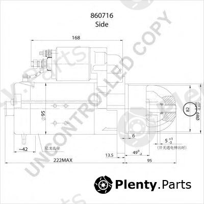  PRESTOLITE ELECTRIC part 860716 Starter