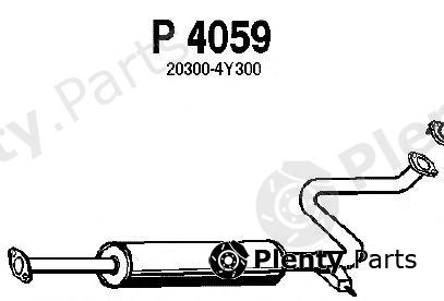  FENNO part P4059 Middle Silencer