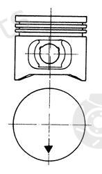  KOLBENSCHMIDT part 93885610 Piston