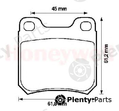  BENDIX part 571389B Brake Pad Set, disc brake