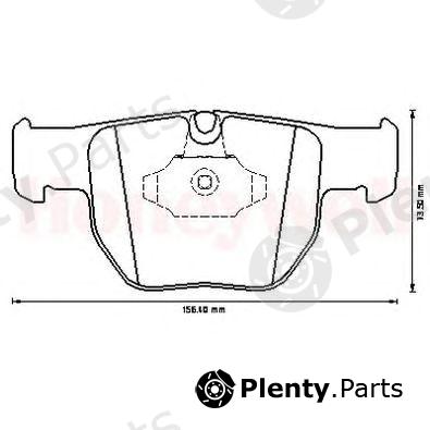  BENDIX part 572507B Brake Pad Set, disc brake