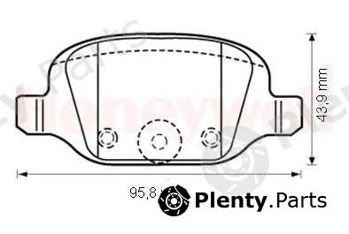  BENDIX part 573019B Brake Pad Set, disc brake
