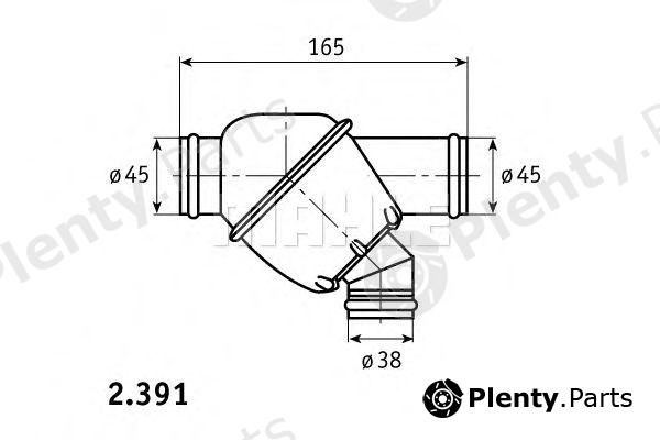  BEHR THERMOT-TRONIK part TH2387 Thermostat, coolant