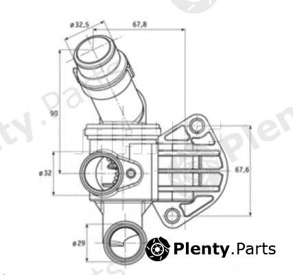  BEHR THERMOT-TRONIK part TI787 Thermostat, coolant