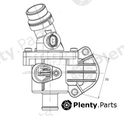  BEHR THERMOT-TRONIK part TM6109 Thermostat, coolant