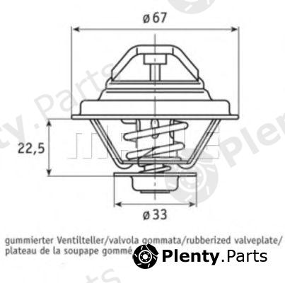  BEHR THERMOT-TRONIK part TX2487D Thermostat, coolant