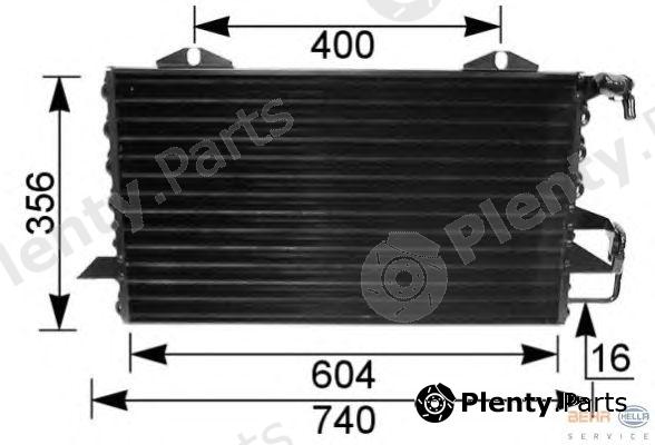  HELLA part 8FC351035-541 (8FC351035541) Condenser, air conditioning