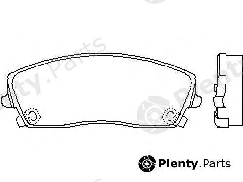  BREMBO part P11019 Brake Pad Set, disc brake