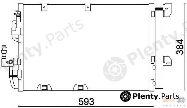  HELLA part 8FC351301-224 (8FC351301224) Condenser, air conditioning