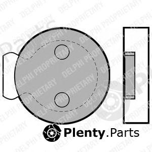  DELPHI part LP422 Brake Pad Set, disc parking brake