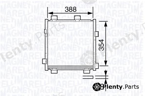  MAGNETI MARELLI part 350203695000 Condenser, air conditioning