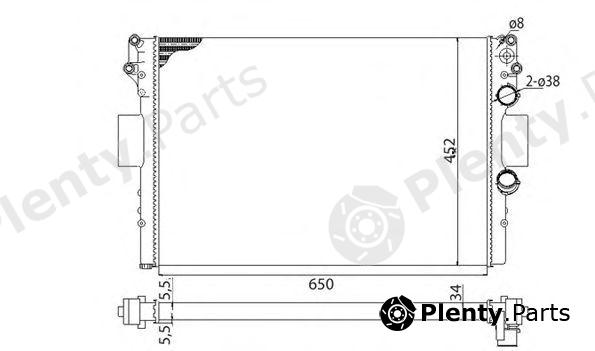  MAGNETI MARELLI part 350213170003 Radiator, engine cooling
