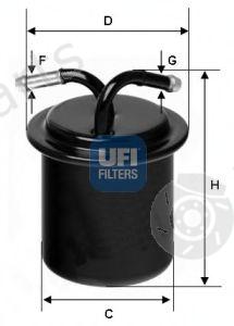  UFI part 31.541.00 (3154100) Fuel filter