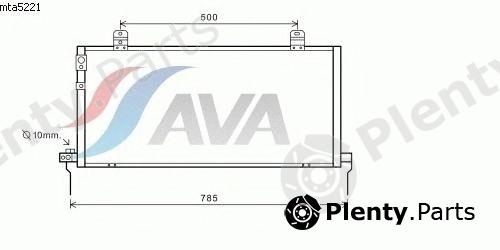  AVA QUALITY COOLING part MTA5221 Condenser, air conditioning