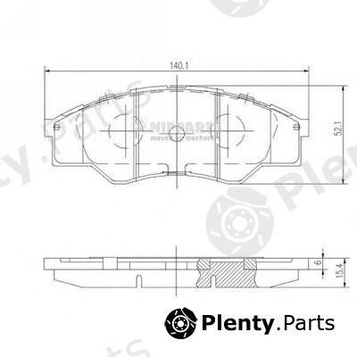  NIPPARTS part N3602137 Brake Pad Set, disc brake