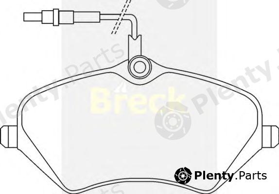  BRECK part 241330070110 Brake Pad Set, disc brake