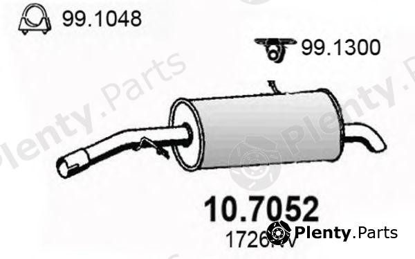  ASSO part 10.7052 (107052) End Silencer