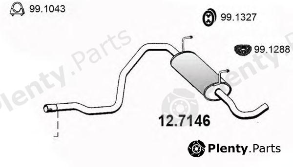  ASSO part 12.7146 (127146) End Silencer