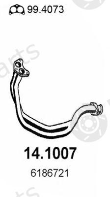  ASSO part 14.1007 (141007) Exhaust Pipe