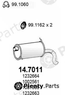  ASSO part 14.7011 (147011) End Silencer